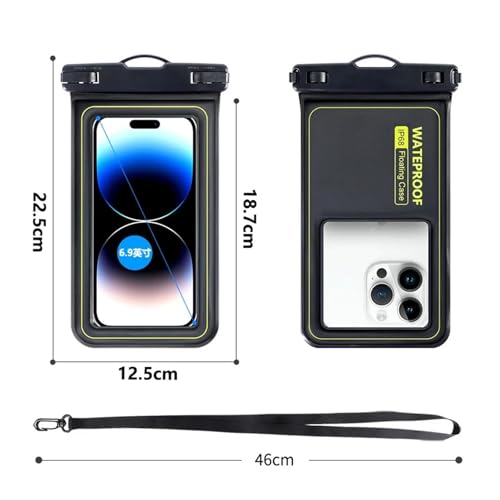 Swimming Dry Bag Beach Touch Screen Pool Boating Kayaking PVC Camping Floating Waterproof Cellphone Pouch(White) - color: White