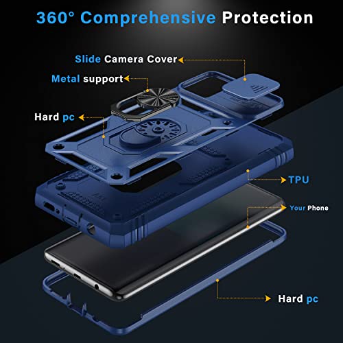 PASNEW Blue Case for Samsung Galaxy S21 Ultra,6.8 inch - color: Blue, size: Galaxy S21 Ultra (6.8 inch)
