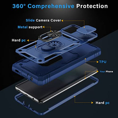 PASNEW Blue Case for Samsung Galaxy S21 Ultra,6.8 inch - color: Blue, size: Galaxy S21 Ultra (6.8 inch)