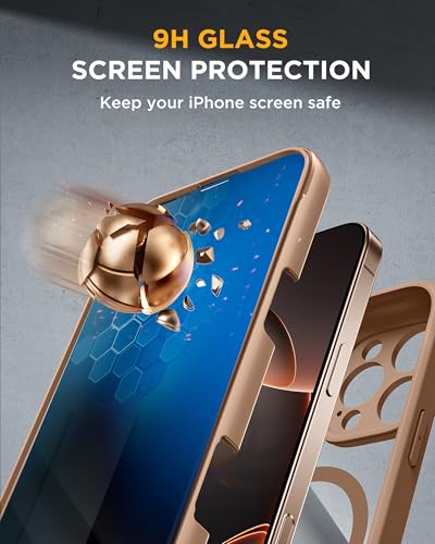 miracase Privacy for iPhone 16 Pro Max Case, 25° Anti-Spy, Desert Brown - color: Desert Brown, size: iPhone 16 Pro Max