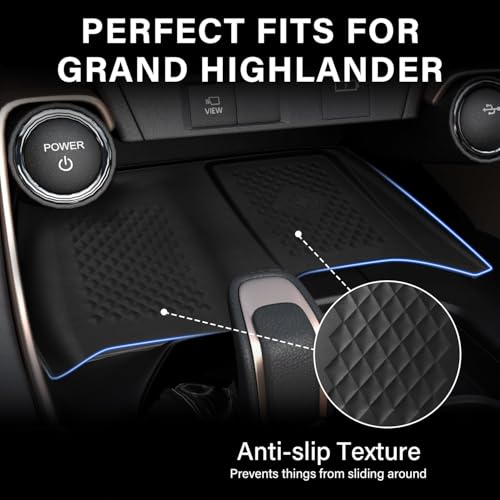 Wireless Charging Anti-Slip Mat for 2024 2025 2026 Toyota Grand Highlander - color: Wireless Charging Mat