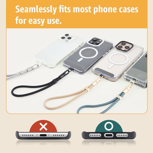 Phone Lanyard Wrist, Phone Wrist Strap for Case with 2 Tether Tabs - color: Morning Teal