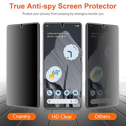 2 Pack for Google Pixel 8 Pro Anti-Glare Matte Privacy Screen Protector, Smooth and Responsive Touch Flexible EPU Film, [Support Fingerprint Unlock] [Self-Healing] [Not Glass] - size: Google Pixel 8 Pro