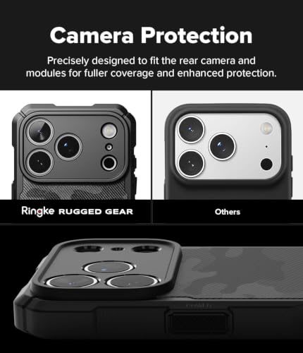 Ringke for iPhone 17 Pro Max Case [Rugged Gear Magnetic Camo Black] - color: Magnetic Camo Black, size: iPhone 17 Pro Max