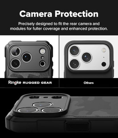 Ringke for iPhone 17 Pro Max Case [Rugged Gear Magnetic Camo Black] - color: Magnetic Camo Black, size: iPhone 17 Pro Max
