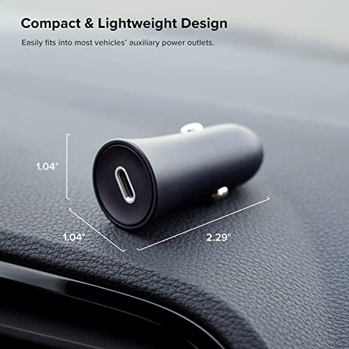 iOttie RapidVolt 20W Car Charger. Type C High-Speed USB-C Phone Charger Power Adapter for Apple, Android, and Samsung Phones and Tablets - style: Car Charger
