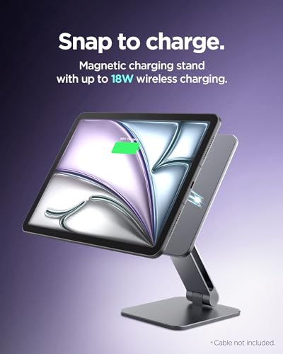Spigen Magnetic Wireless Charging Stand - size: iPad Air 11" & iPad Pro Gen 2-4 Charging Stand