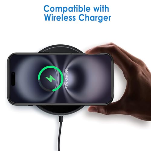 Battery Case for iPhone 16 Plus,Upgraded 12000mAh High Capacity Rechargeable Portable Extended Charger Case Wireless Charging Compatible with iPhone 16 Plus (6.7 inch) Charging Case & Carplay (Black) - size: iPhone 16 Plus (6.7 inch)
