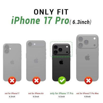 SUANPOT Compatible with iPhone 17 Pro 6.3" Wallet case with RFID Blocking Credit Card Holder,Flip Book PU Leather Protective Cover Women Men for Apple 17 Pro Phone case Light Coffee - color: Light Coffee, size: iPhone 17 Pro 6.3"