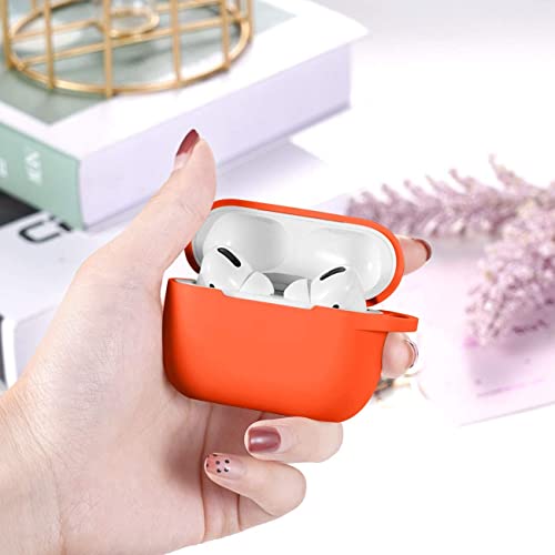 Lerobo for AirPods Pro 2nd/1st Case with Keychain, - color: Orange