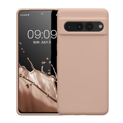 kwmobile Case Compatible with Google Pixel 7 Pro Case - TPU Silicone Phone Cover with Soft Finish - Antique Pink Matte - color: antique pink matte, size: Pixel 7 Pro