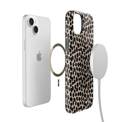 Casely iPhone 14 Plus Case | Lost in Spots | Cheetah Print | Compatible with MagSafe | Classic Ultra Slim Design - color: Lost in Spots | Cheetah Print