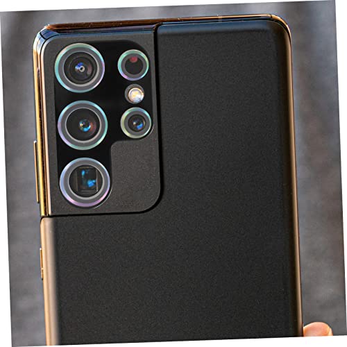 Uonlytech 4pcs Tempered Glass Phone Lens Protectors for Ultra High Definition Scratch Resistant Camera Lens Covers Full Coverage Film with Strong Adhesive for Protection