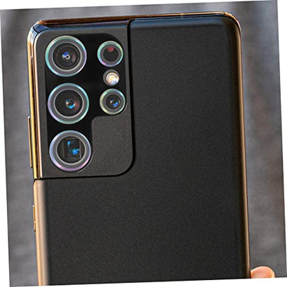Uonlytech 4pcs Tempered Glass Phone Lens Protectors for Ultra High Definition Scratch Resistant Camera Lens Covers Full Coverage Film with Strong Adhesive for Protection