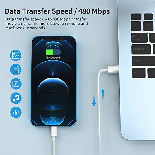iPhone 14 13 Fast Charger,Fast iPhone Charger[Apple MFi Certified]Lightning - color: White 1Pack 3FT