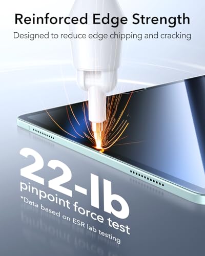 ESR 2 Pack Screen Protector for iPad Air 11 Inch M4/M3/M2, 9H Glass - size: Air 11" M4/M3/M2 (2026/2025/2024)