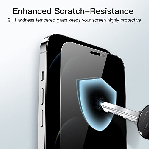 JETech Privacy Screen Protector for iPhone 12 Pro Max, 2-Pack - size: iPhone 12 Pro Max