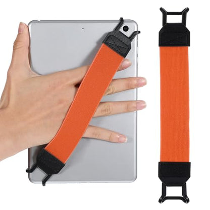 Ptwola Hand Strap Holder Universal Tablet Secure Grip Holder, Orange - color: Orange