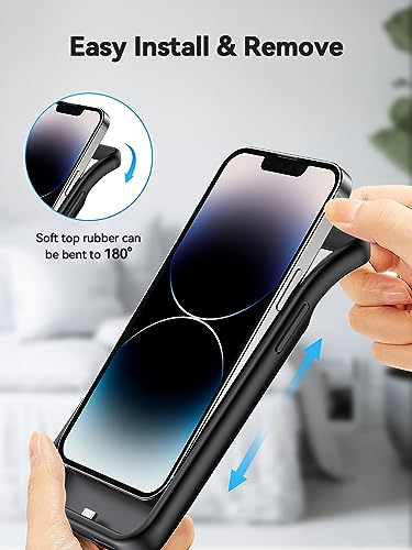 NEWDERY Battery Case for iPhone 15 Pro Max/iPhone 15 Plus, 10000mAh | Qi Wireless Charging, LED indicators, Extended Battery Pack, USB C Charger Case for iPhone 15 Pro Max/15 Plus