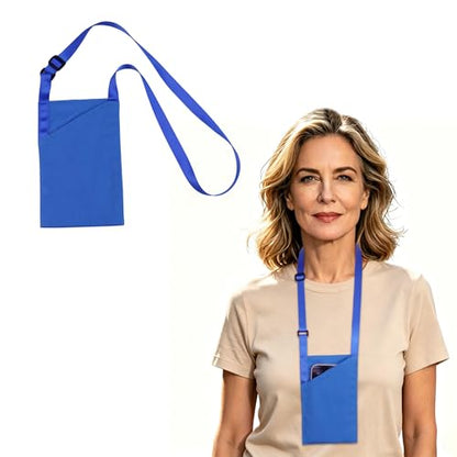 Neck Phone Pouch for Seniors Hands-Free Cell Phone Holder with Adjustable Strap, Easy Access Lightweight Neck Lanyard Bag for Daily Use, Walking, Home & Travel