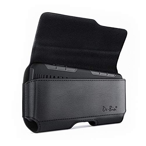 Case for Large iPhone Plus, Pro Max Cell Phones, Samsung Galaxy S24+ Plus 5G to S10+ Plus Smartphones – Cellphone Belt Holder Clip Holster Carry Pouch Man Women (Fits Phone with Case on) Black - color: Black, size: Large Plus/Max Models
