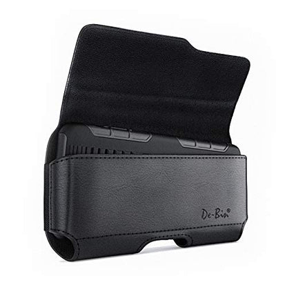 Case for Large iPhone Plus, Pro Max Cell Phones, Samsung Galaxy S24+ Plus 5G to S10+ Plus Smartphones – Cellphone Belt Holder Clip Holster Carry Pouch Man Women (Fits Phone with Case on) Black - color: Black, size: Large Plus/Max Models