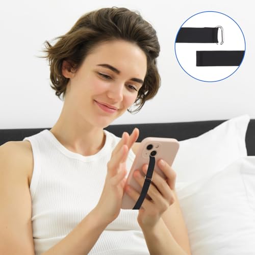 6Pcs Silicone Elastic Phone Holder Strap Anti-Slip Universal Phone Grip Finger Loop for Case Flexible No Adhesives Discreet Grip