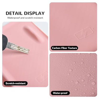 Frani Wireless Charging Pad Cover for 21-23 Model 3 & 21-24 Model Y - color: Light Pink, size: Model 3(2021-2023);Model Y(2021-2025)