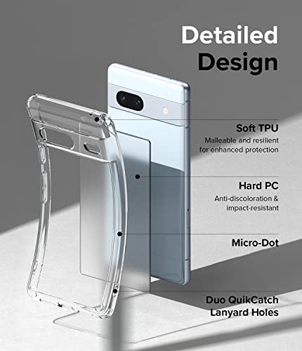 Ringke for Google Pixel 7a Case [Fusion Matte Clear] | Oil & Dirt Resistant, Anti-Fingerprint Technology Prevents Oily Smudges, Frosted Coating Feels Velvety Soft - size: Pixel 7a