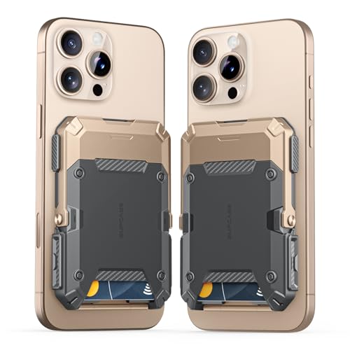 SUPCASE for MagSafe Wallet with Adjustable Stand, Hold 5 Cards, Desert | RFID Blocking, Strong Magnetic Lock, Magnetic Wallet for Men, Phone Card Holder Tripod for iPhone 17/16/15/14/13/12 Series - color: Desert