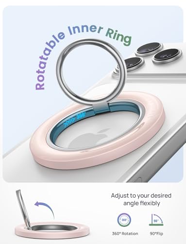 Lamicall for MagSafe Magnetic Phone Ring, Crystal Pink Finger Grip - color: Crystal Pink