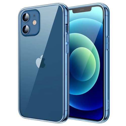 JETech Case for iPhone 12 mini, Anti-Yellowing, Jean Indigo | Shockproof Protection, Scratch Resistant Hard PC Back, Durable Transparent TPU Bumper - color: Jean Indigo