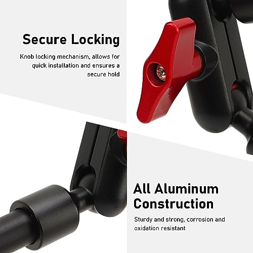LICAEVEY 22 Adjustable Magic Arm with Clamp Camera Mount, Articulating Arm Friction Magic Arm Camera Mount Clamp with 1/4in Thread for LED Light Video Rig Tripod Action Camera