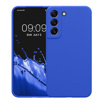 kwmobile Case Compatible with Samsung Galaxy S22 Case - Slim TPU Silicone Phone Cover - Soft Touch Finish - Baltic Blue - color: Baltic Blue, size: Galaxy S22