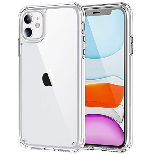 DEERLAMN Clear Case for iPhone 11 6.1-Inch, Military Grade Drop Protection Anti-Scratch Transparent Ultra Slim Non-Yellowing Shockproof Protective Phone Cover - size: iPhone 11 6.1-Inch