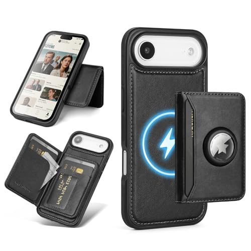 Antsturdy Compatible with MagSafe iPhone 17 Air Wallet Case,Black - color: Black, size: iPhone 17 Air - 6.5"