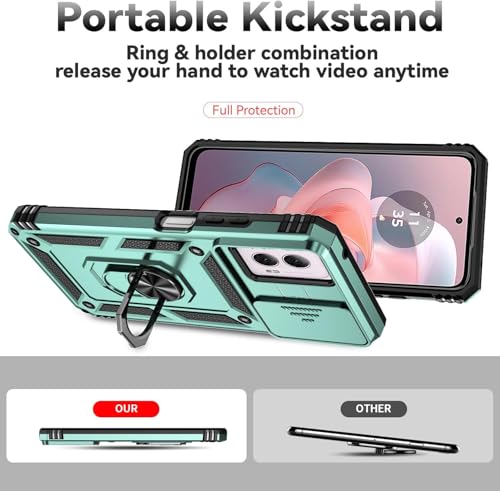 SunStory for Motorola Moto G Power 5G 2024 Case with Kickstand,Green - color: Green