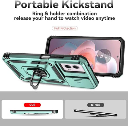 SunStory for Motorola Moto G Power 5G 2024 Case with Kickstand,Green - color: Green