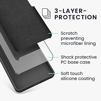 kwmobile Case Compatible with Samsung Galaxy A53 5G Case - Slim TPU Silicone Phone Cover - Soft Touch Finish - Dark Grey - color: dark grey, size: Galaxy A53 5G