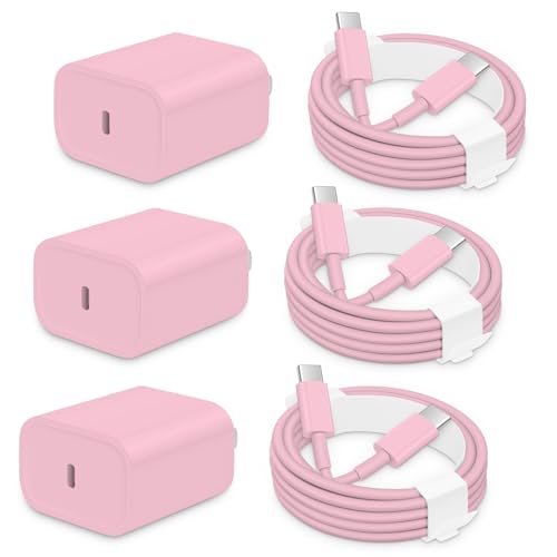 AISNI USBC Charger for iPhone Duo/18 Pro Max/17/16/15 Charger Fast Charging - color: Light Pink