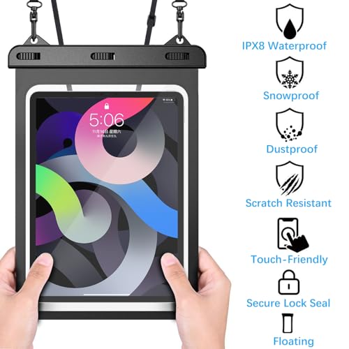 Universal iPad Waterproof Case Dry Bag Pouch for IPad Pro 11" iPad Pro 10.5" IPad 11th/10th/9th/8th iPad Air 6/5/4 10.9" New iPad 9.7 Galaxy Tab S10/S9/S8 S10/S9 FE Galaxy Tab A8/A9+/S6 Lite - size: 11inch