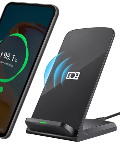 Wireless Phone Charger, 15W Fast Qi Wireless Charge Stand for iPhone 17 Pro Max 16 15 14 13 12 Plus 11 Samsung Galaxy S26 S25 S24 S23 Ultra Z Note Pixel 10