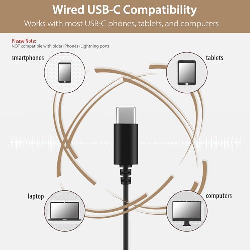 Sleep Earbuds, USB-C Wired Sleep Headphones with Mic, for Side Sleepers - style: USB-C