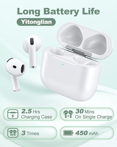 Wireless Charger Case Replacement for Airpods 4th Generation - Charging Case to USB-C Without Earbuds