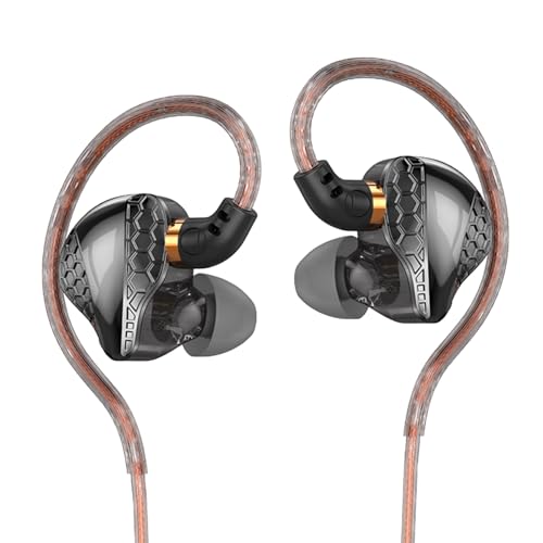 H89 IEM Earphones in Ear Monitor Headphones, Wired Earbuds - color: Black