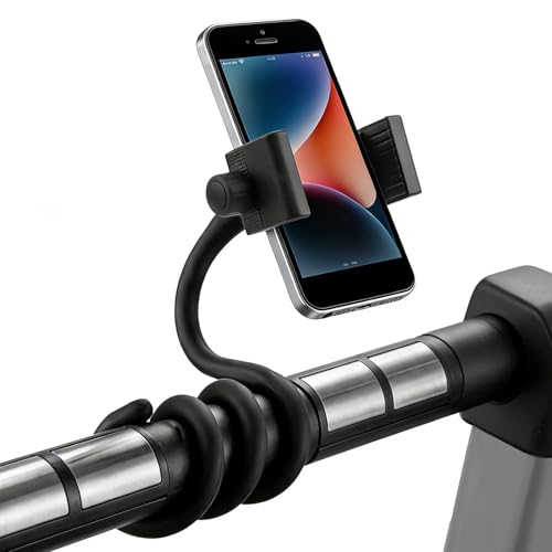 Flexible Phone Holder for Treadmill, Portable Gooseneck 16.9” Long Arm