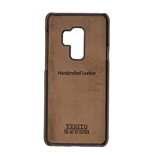Venito Florence Leather Wallet Phone Case Compatible with Samsung Galaxy S9 - Extra Secure with RFID Blocking - Detachable Phone Wallet - Antique Brown - color: Antique Brown, size: S9