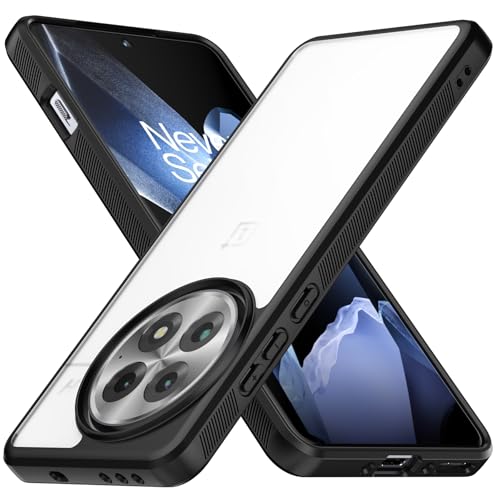 Slim Case for Oneplus 13 Case, [Hard PC Back+Soft TPU Bumper] [Anti-Yellowing] [Support Wireless Charging] Slim Fit Shockproof Protective Transparent Case Cover for OnePlus 13 5G, Matte Black - color: Black, size: Oneplus 13