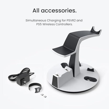 KIWI design D2 3-in-1 Controller Charging Station for PSVR2 and PS5