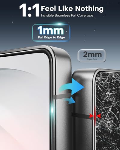 OMOTON Privacy Screen Protector for Samsung Galaxy S26 Ultra, 28° Anti-Spy | Auto-Align Installation, 9H Tempered Glass &12FT Military Grade Shatterproof, Instant Fingerprint Unlock, Bubble Free, 2 Pack - size: S26 Ultra